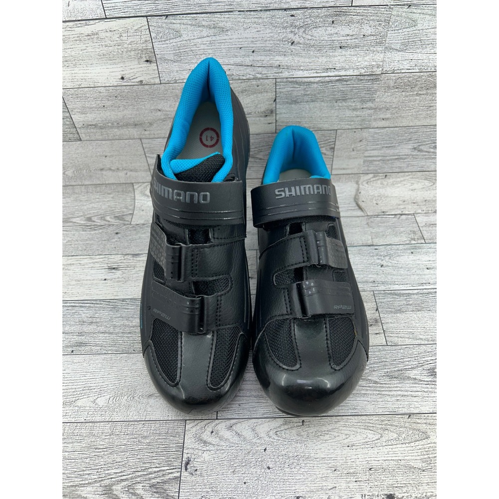Shimano RP2W Women Road Cycling Shoes Black Blue SH-RP200-W L Size EU41 US8.5